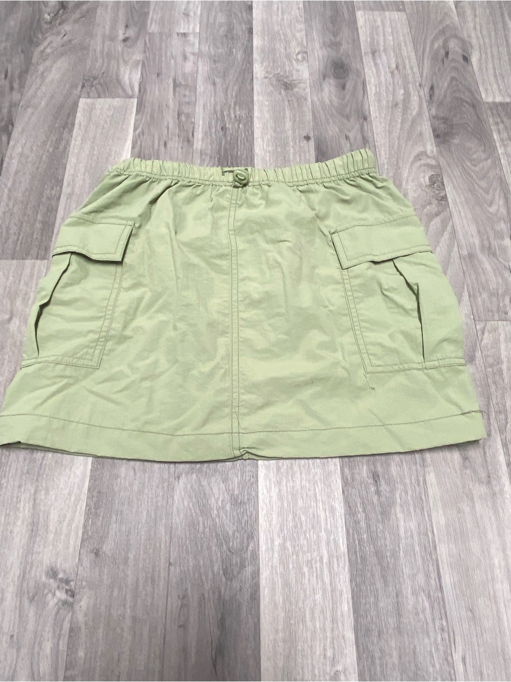 art class sage green elastic waist skirt
